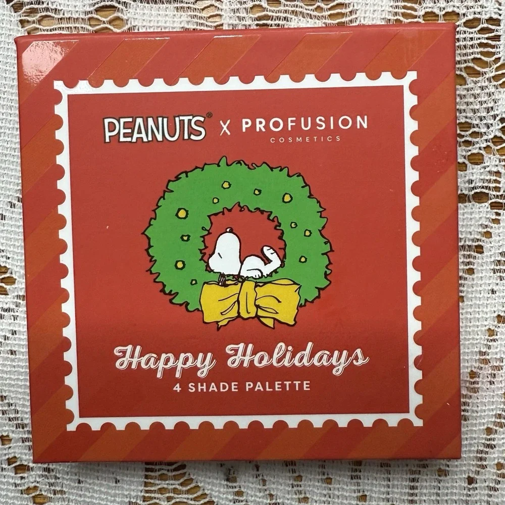 New X Profusion Cosmetics Peanuts 4 Shade Pallette‎ Eye Make-Up Happy Holidays